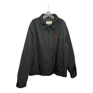 US Polo Assn Jacket Mens Black Harrington Full Zip Bomber XL